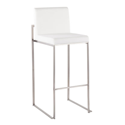Majestic Office Furniture High Back 30" Fixed-Height Barstool - Set of 2