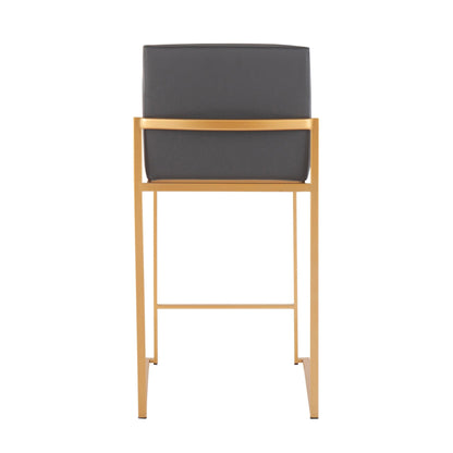 Majestic Office Furniture High Back 26" Fixed-Height Counter Stool - Set of 2