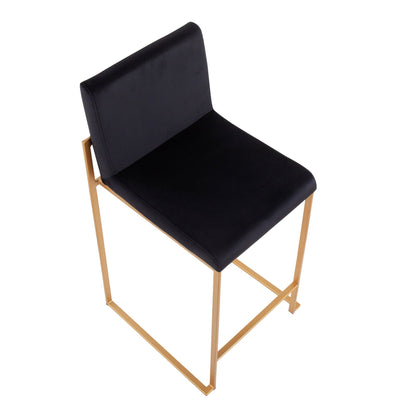 Majestic Office Furniture High Back 26" Fixed-Height Counter Stool - Set of 2