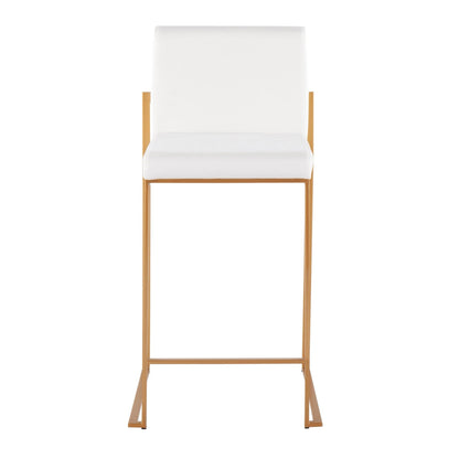 Majestic Office Furniture High Back 26" Fixed-Height Counter Stool - Set of 2