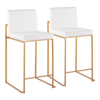 Majestic Office Furniture High Back 26" Fixed-Height Counter Stool - Set of 2