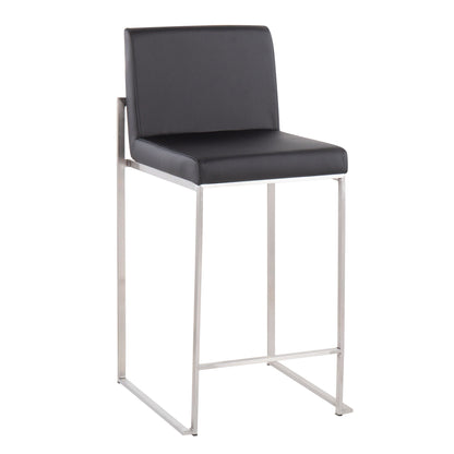 Majestic Office Furniture High Back 26" Fixed-Height Counter Stool - Set of 2