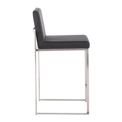 Majestic Office Furniture High Back 26" Fixed-Height Counter Stool - Set of 2