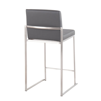 Majestic Office Furniture High Back 26" Fixed-Height Counter Stool - Set of 2