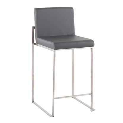 Majestic Office Furniture High Back 26" Fixed-Height Counter Stool - Set of 2