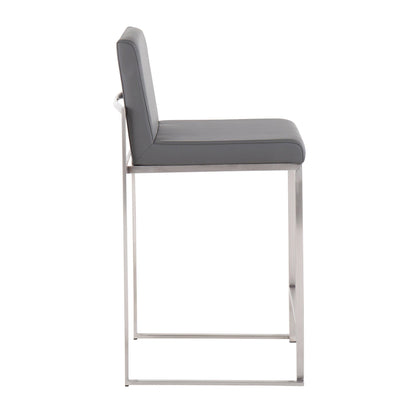 Majestic Office Furniture High Back 26" Fixed-Height Counter Stool - Set of 2