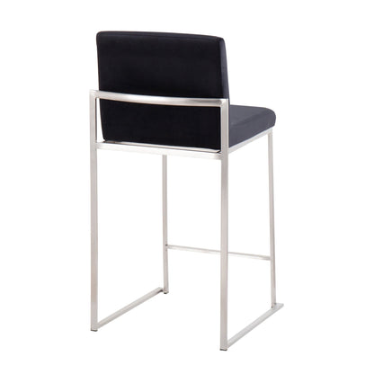 Majestic Office Furniture High Back 26" Fixed-Height Counter Stool - Set of 2