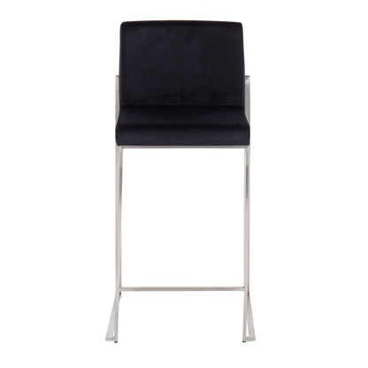 Majestic Office Furniture High Back 26" Fixed-Height Counter Stool - Set of 2