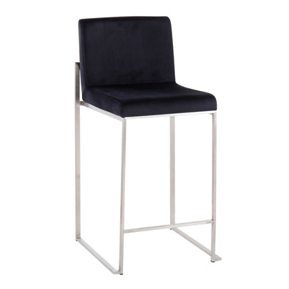Majestic Office Furniture High Back 26" Fixed-Height Counter Stool - Set of 2