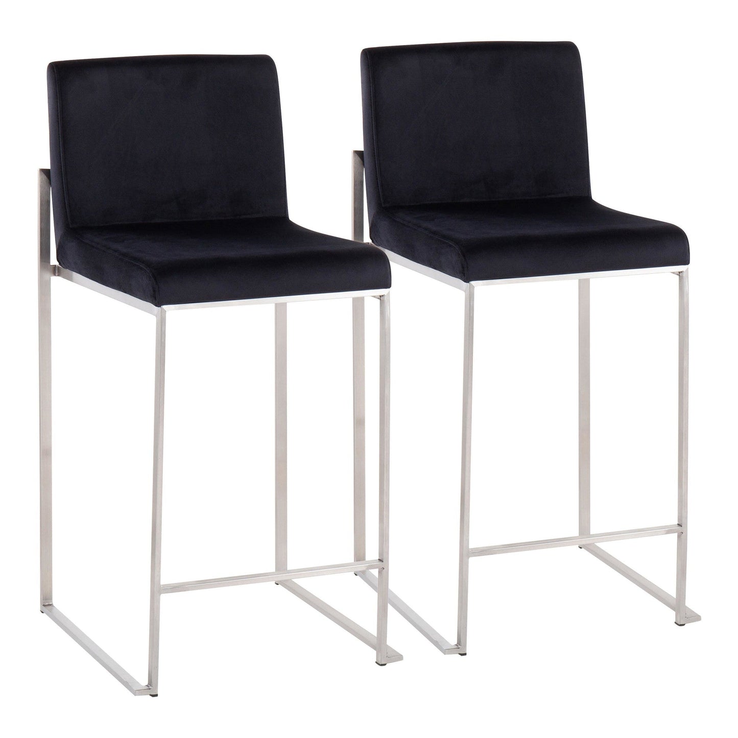 Majestic Office Furniture High Back 26" Fixed-Height Counter Stool - Set of 2