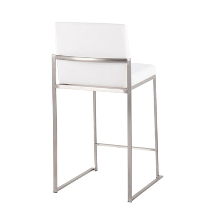Majestic Office Furniture High Back 26" Fixed-Height Counter Stool - Set of 2