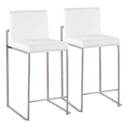Majestic Office Furniture High Back 26" Fixed-Height Counter Stool - Set of 2