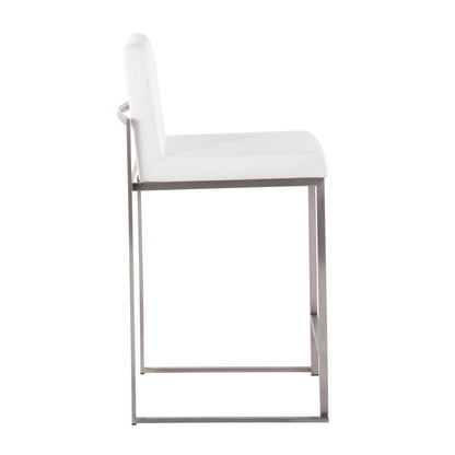 Majestic Office Furniture High Back 26" Fixed-Height Counter Stool - Set of 2