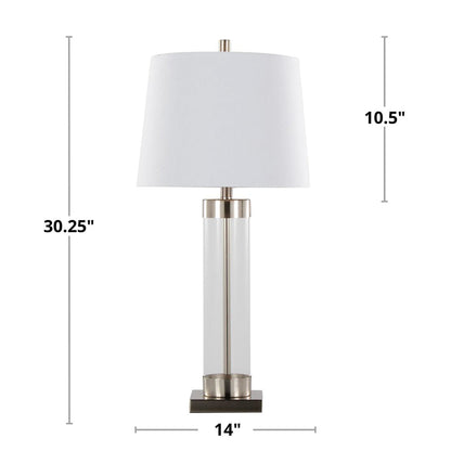 Lumisource Glacier 30" Glass Table Lamp - Set of 2