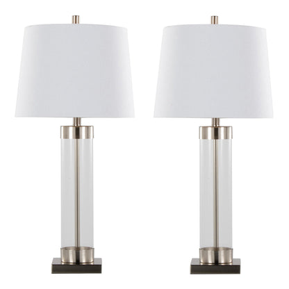 Lumisource Glacier 30" Glass Table Lamp - Set of 2