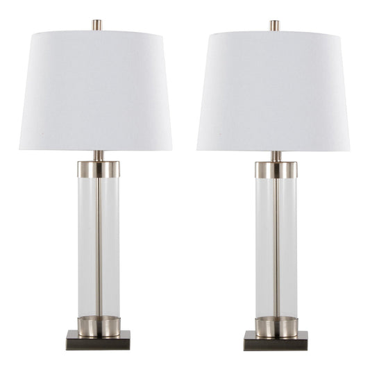 Majestic Office Furniture 30" Glass Table Lamp - Set of 2