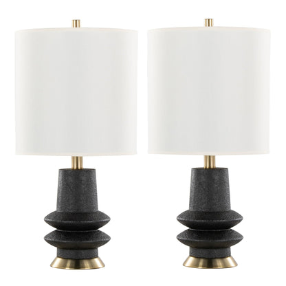 Majestic Office Furniture 26" Polyresin Table Lamp - Set of 2