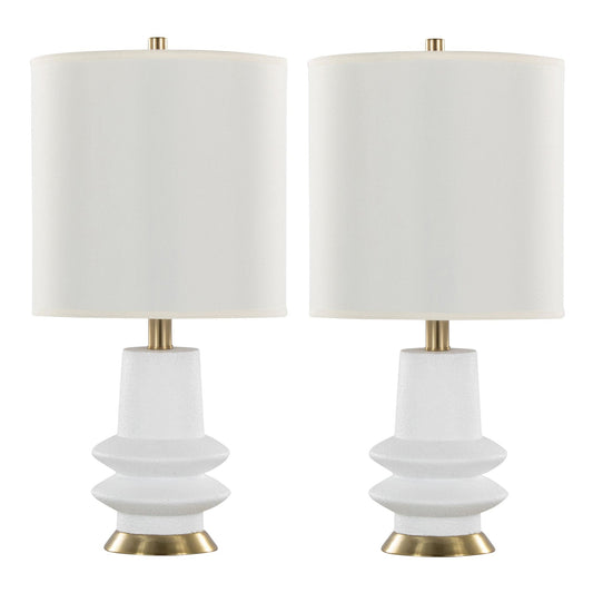 Majestic Office Furniture 26" Polyresin Table Lamp - Set of 2