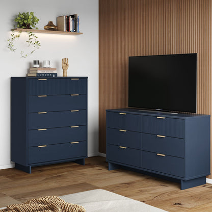 Manhattan Comfort 2-Piece Granville Chest and Double Dresser