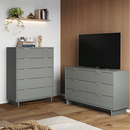 Manhattan Comfort 2-Piece Granville Chest and Double Dresser