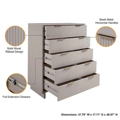 Manhattan Comfort 2-Piece Granville Chest and Double Dresser
