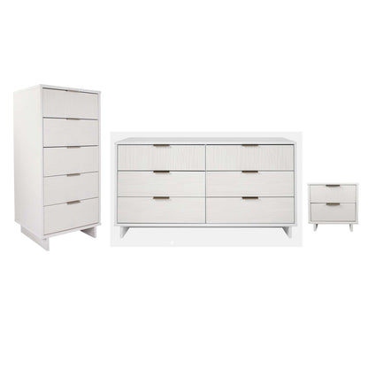 Manhattan Comfort 3-Piece Granville Dresser Set - Tall Narrow, Double Dresser, and Nightstand