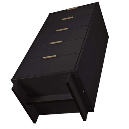Manhattan Comfort 3-Piece Granville Dresser Set - Tall Narrow, Double Dresser, and Nightstand