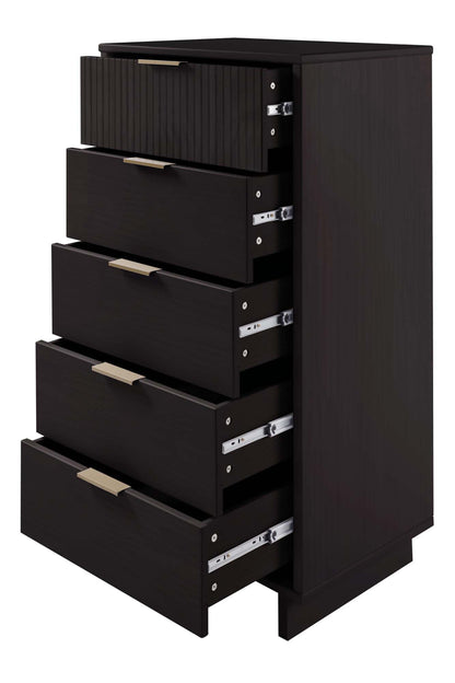 Manhattan Comfort 3-Piece Granville Dresser Set - Tall Narrow, Double Dresser, and Nightstand