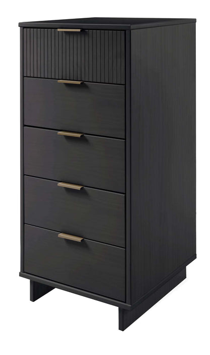 Manhattan Comfort 3-Piece Granville Dresser Set - Tall Narrow, Double Dresser, and Nightstand