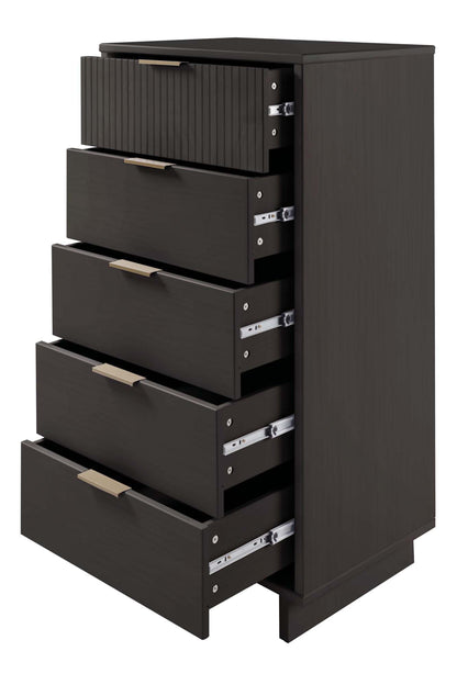 Manhattan Comfort 3-Piece Granville Dresser Set - Tall Narrow, Double Dresser, and Nightstand