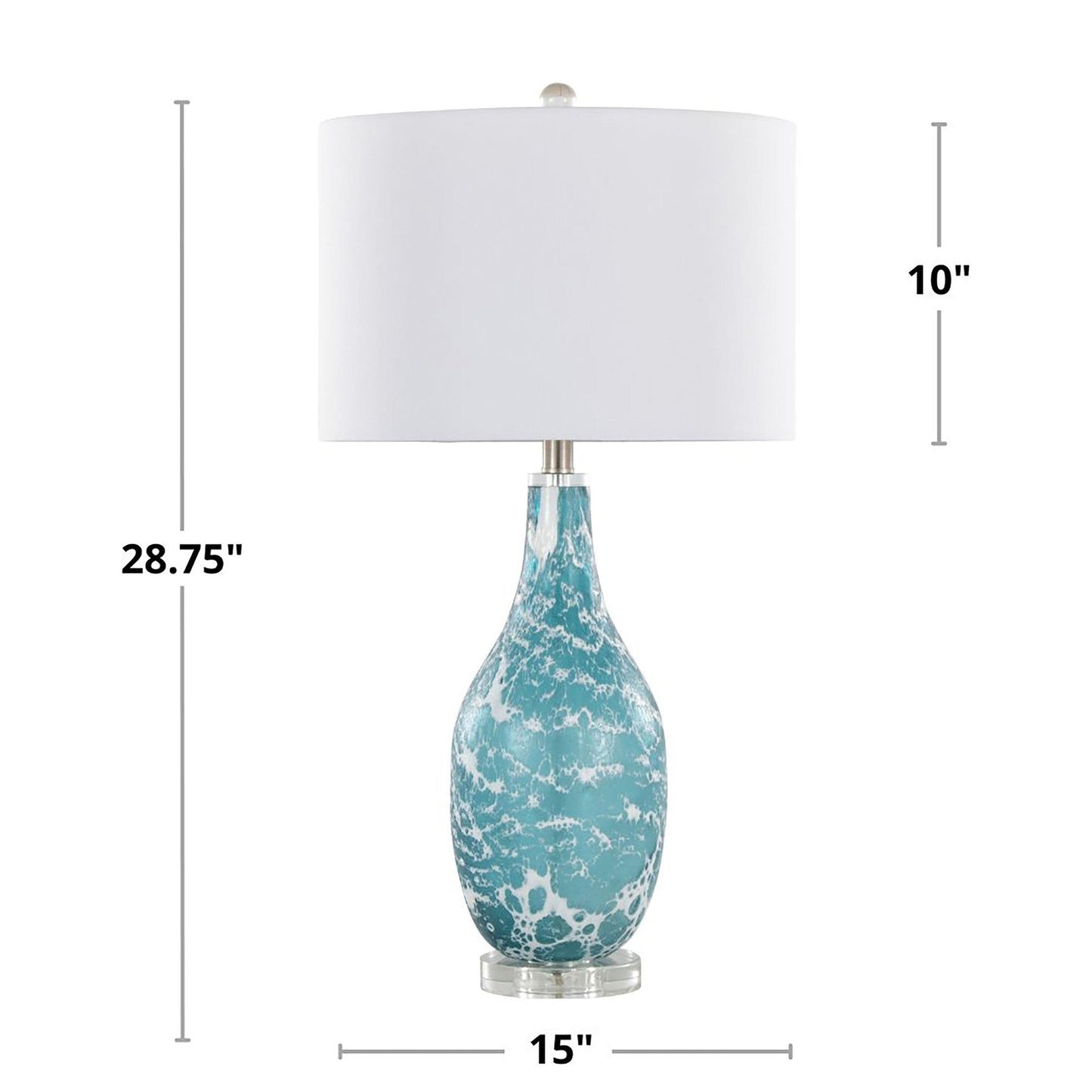 Lumisource Rocca 29" Glass Table Lamp - Set of 2