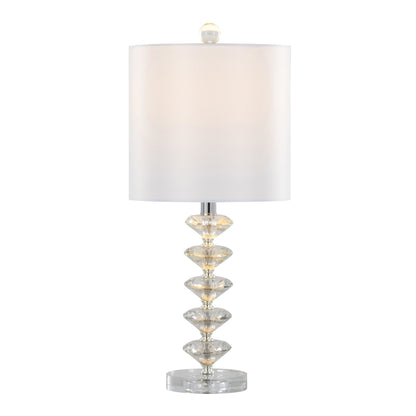 Majestic Office Furniture Stacked 23" Crystal Table Lamp - Set of 2