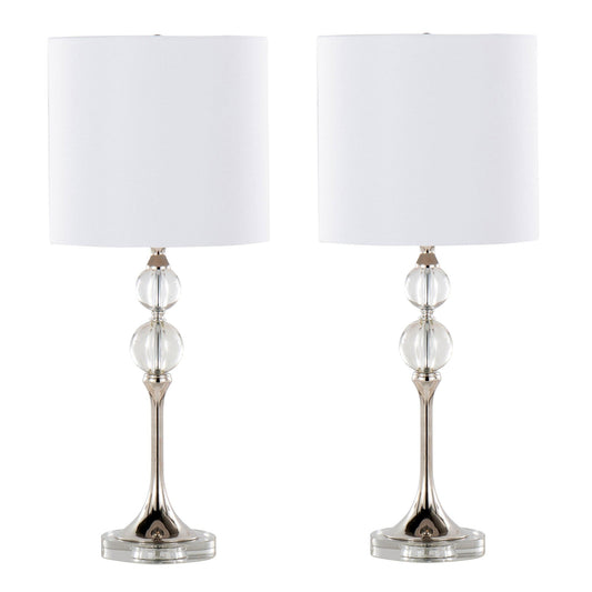 Majestic Office Furniture 26" Crystal Table Lamp - Set of 2