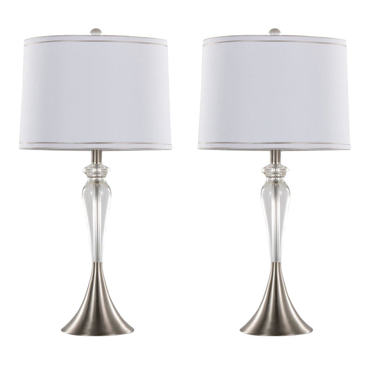 Majestic Office Furniture 28" Crystal Table Lamp - Set of 2