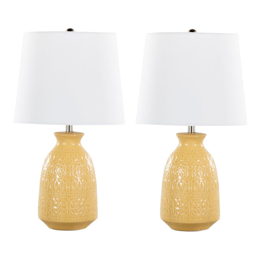 Majestic Office Furniture 20" Ceramic Accent Lamp - Set of 2
