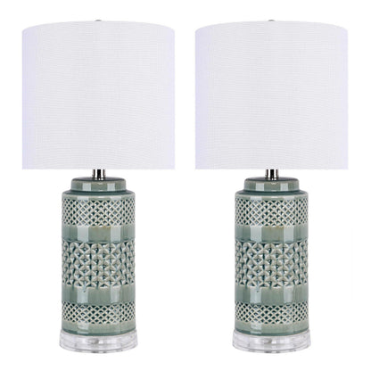 Lumisource Casa 21" Ceramic Table Lamp - Set of 2
