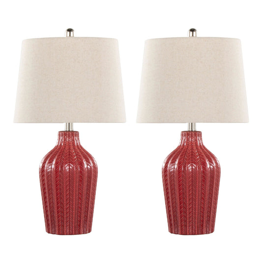 Majestic Office Furniture 23" Ceramic Table Lamp - Set of 2