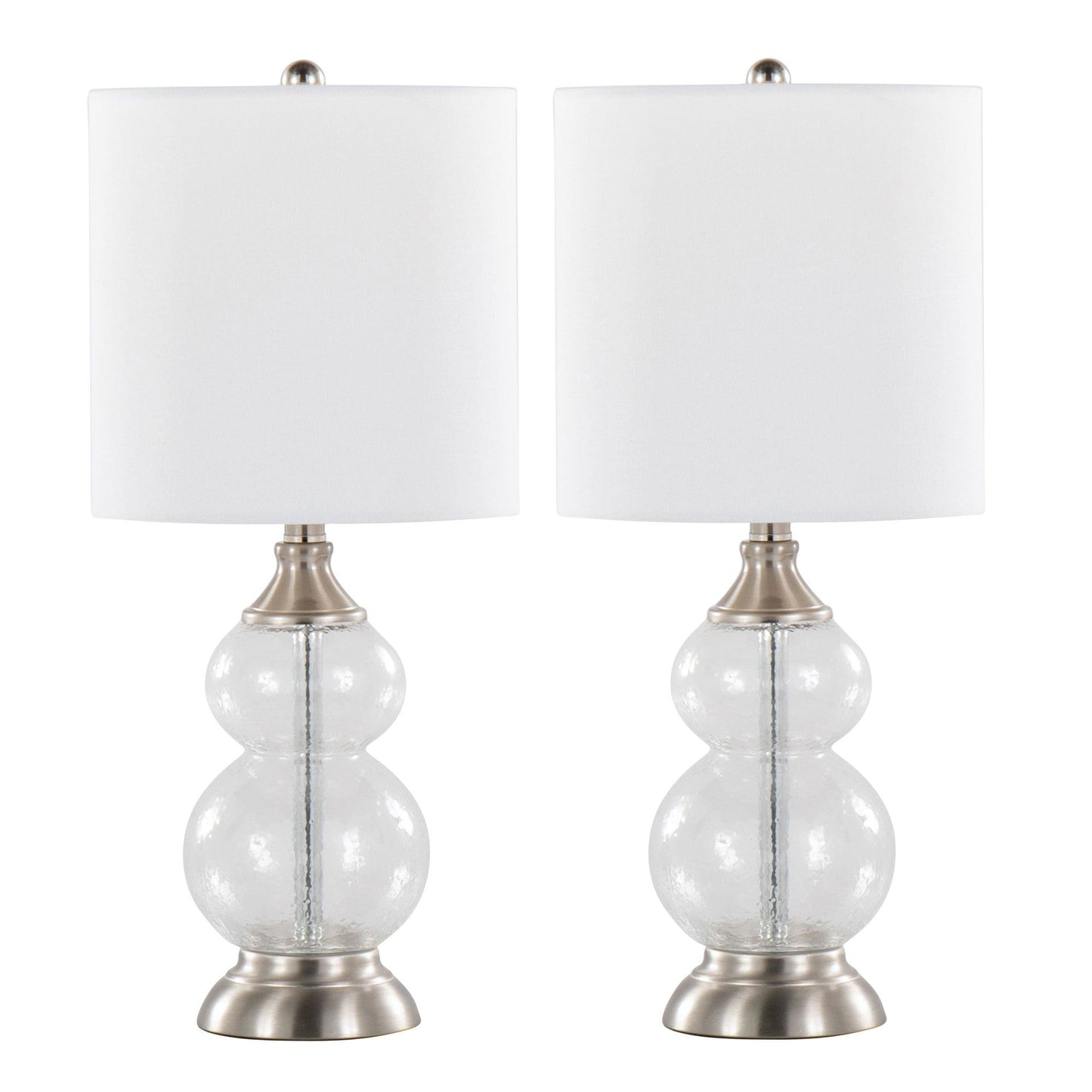 Majestic Office Furniture 20" Glass Accent Lamp - Set of 2