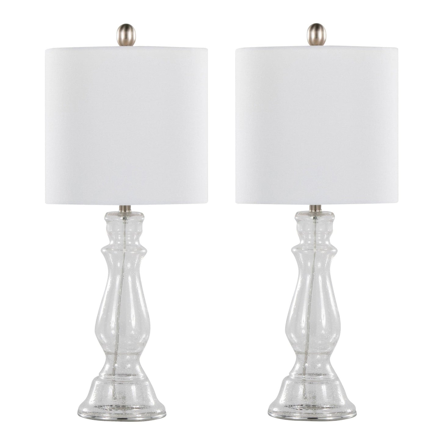 Majestic Office Furniture 24" Glass Table Lamp - Set of 2