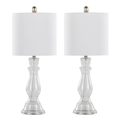 Majestic Office Furniture 24" Glass Table Lamp - Set of 2