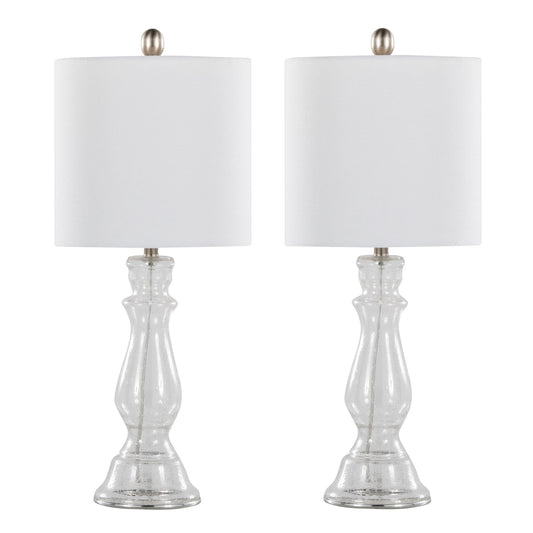 Majestic Office Furniture 24" Glass Table Lamp - Set of 2