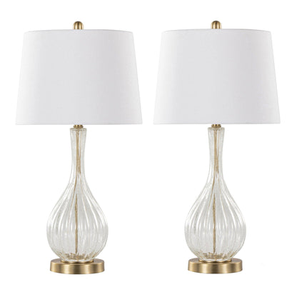 Majestic Office Furniture 27" Glass Table Lamp - Set of 2