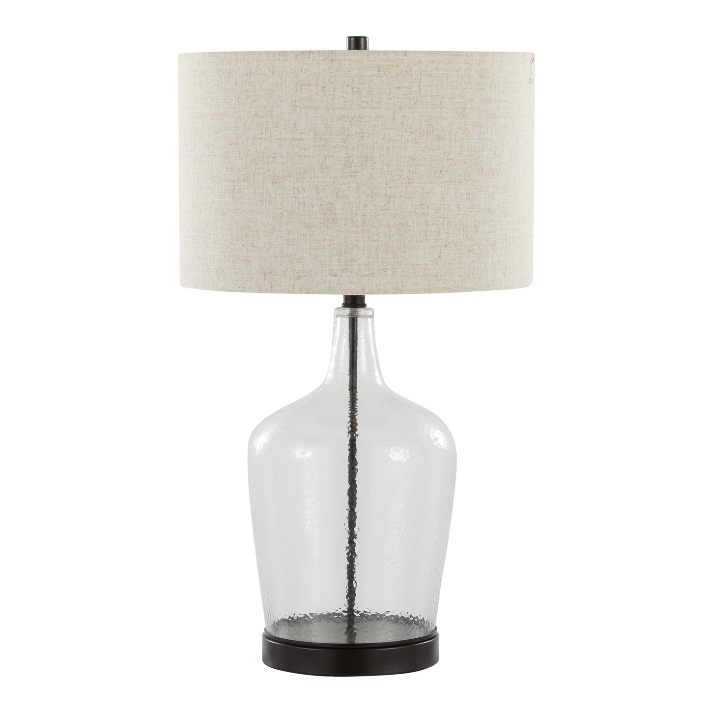Majestic Office Furniture 28" Glass Table Lamp with Usb - Set of 2