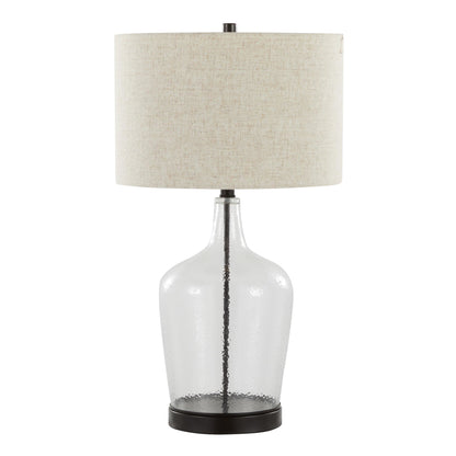 Majestic Office Furniture 28" Glass Table Lamp with Usb - Set of 2