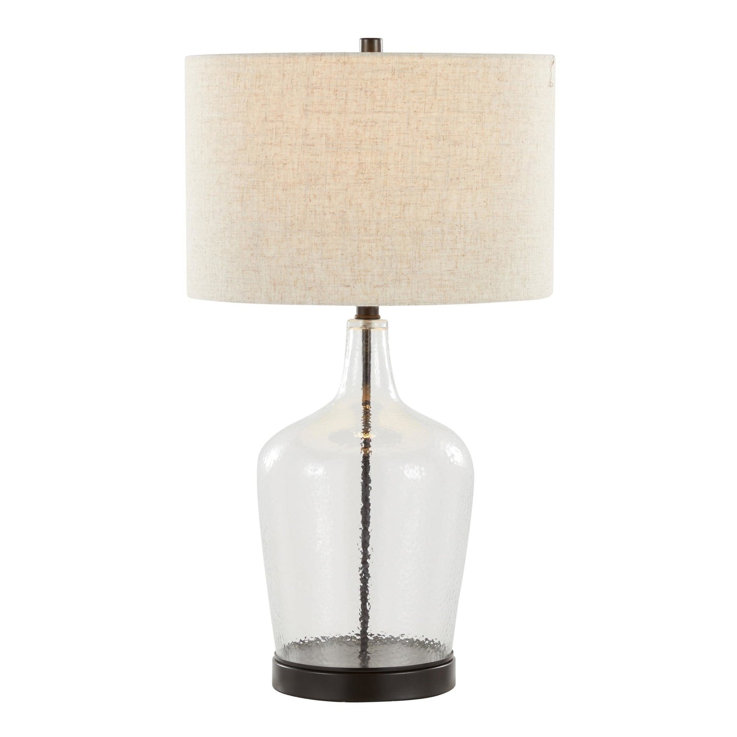 Majestic Office Furniture 28" Glass Table Lamp with Usb - Set of 2