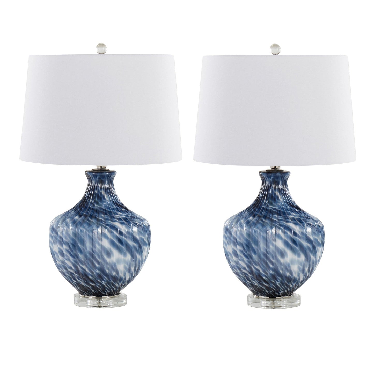 Majestic Office Furniture 27" Glass Table Lamp - Set of 2