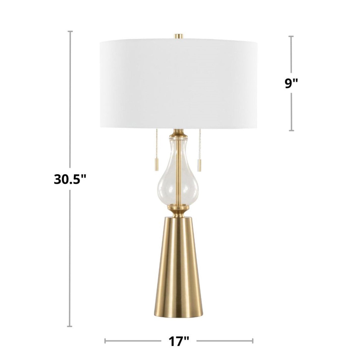 Lumisource Rook 30" Metal Table Lamp - Set of 2