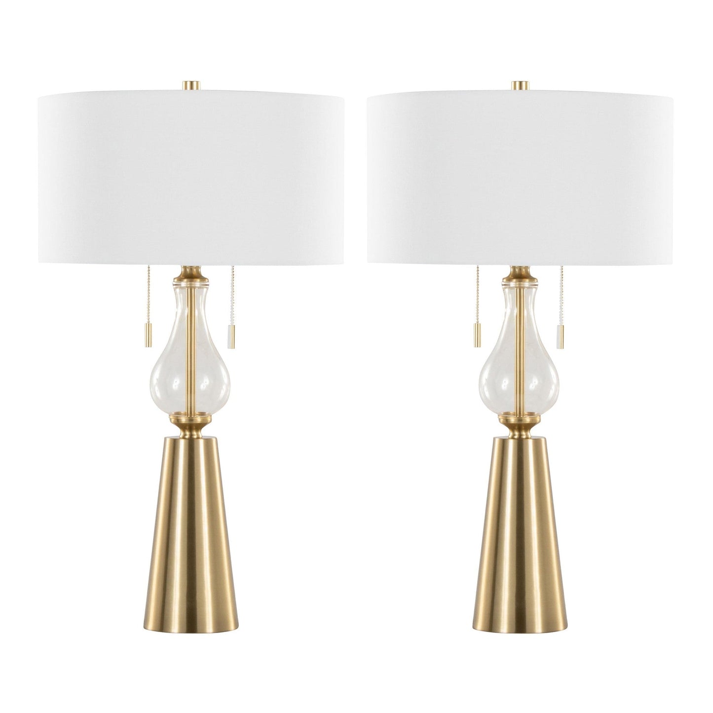 Lumisource Rook 30" Metal Table Lamp - Set of 2