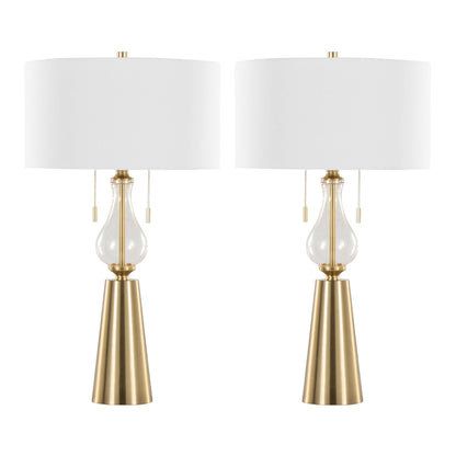 Lumisource Rook 30" Metal Table Lamp - Set of 2