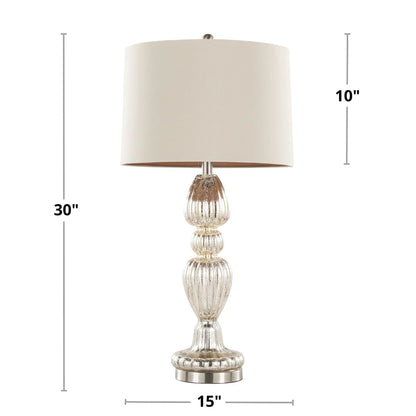 Majestic Office Furniture 30" Glass Table Lamp - Set of 2